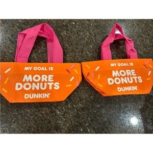 Dunkin Donuts Rare Small  Reusable Tote Bag